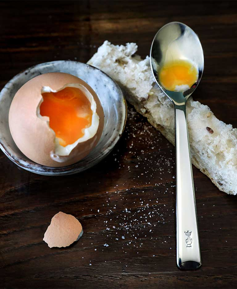 Soft boiled eggs – Les Roussettes