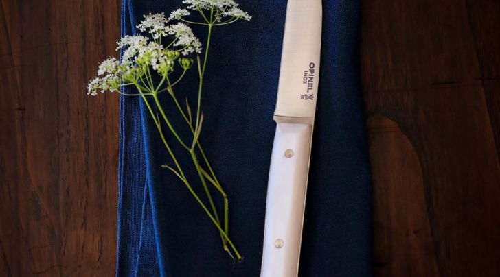 Coffret de 4 couteaux de table Facette Blanc
