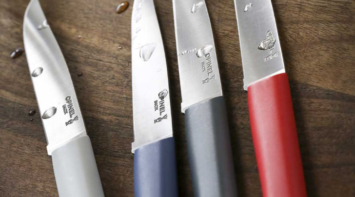 Cofanetto da 4 coltelli da tavola Bon Appetit + Primo (colori misti)