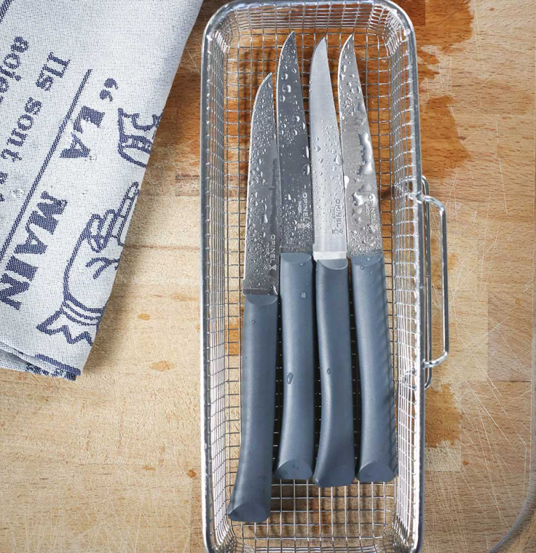 Set of 4 table knives N°125 Bon Appetit + Grey