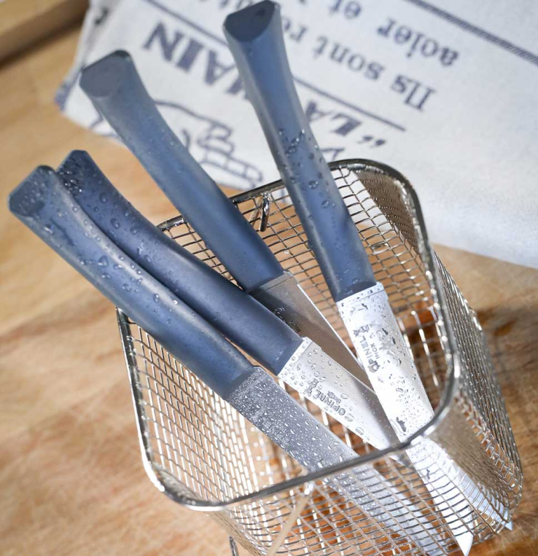 Set of 4 table knives N°125 Bon Appetit + Grey