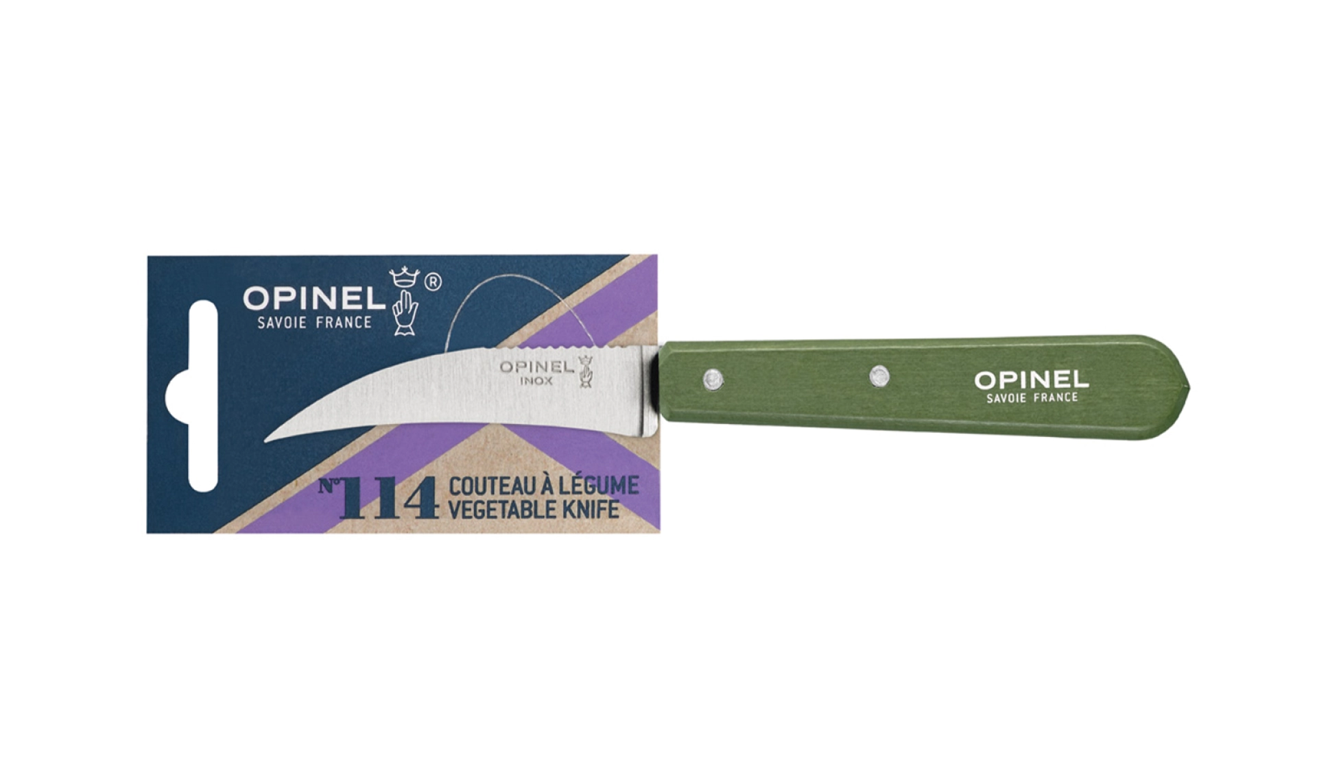 Pelapatate Opinel 115 – Pelapatate Per Asparagi E Verdure In Legno Di Faggio – Manico Ergonomico