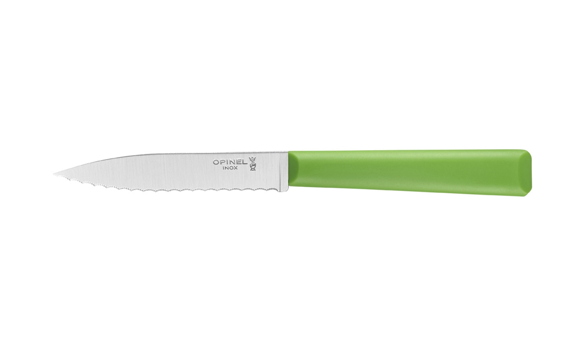 Opinel Wellenschliff Küchenmesser N°313 Essentiels + Grün 10 cm Klinge