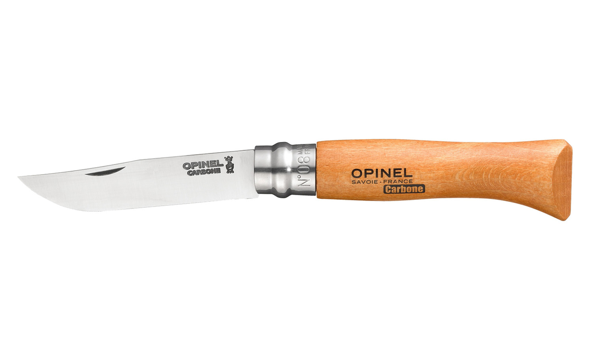 Opinel Couteau à Champignon Pliant Plumier N°08 en Chêne avec Étui, 1 kit