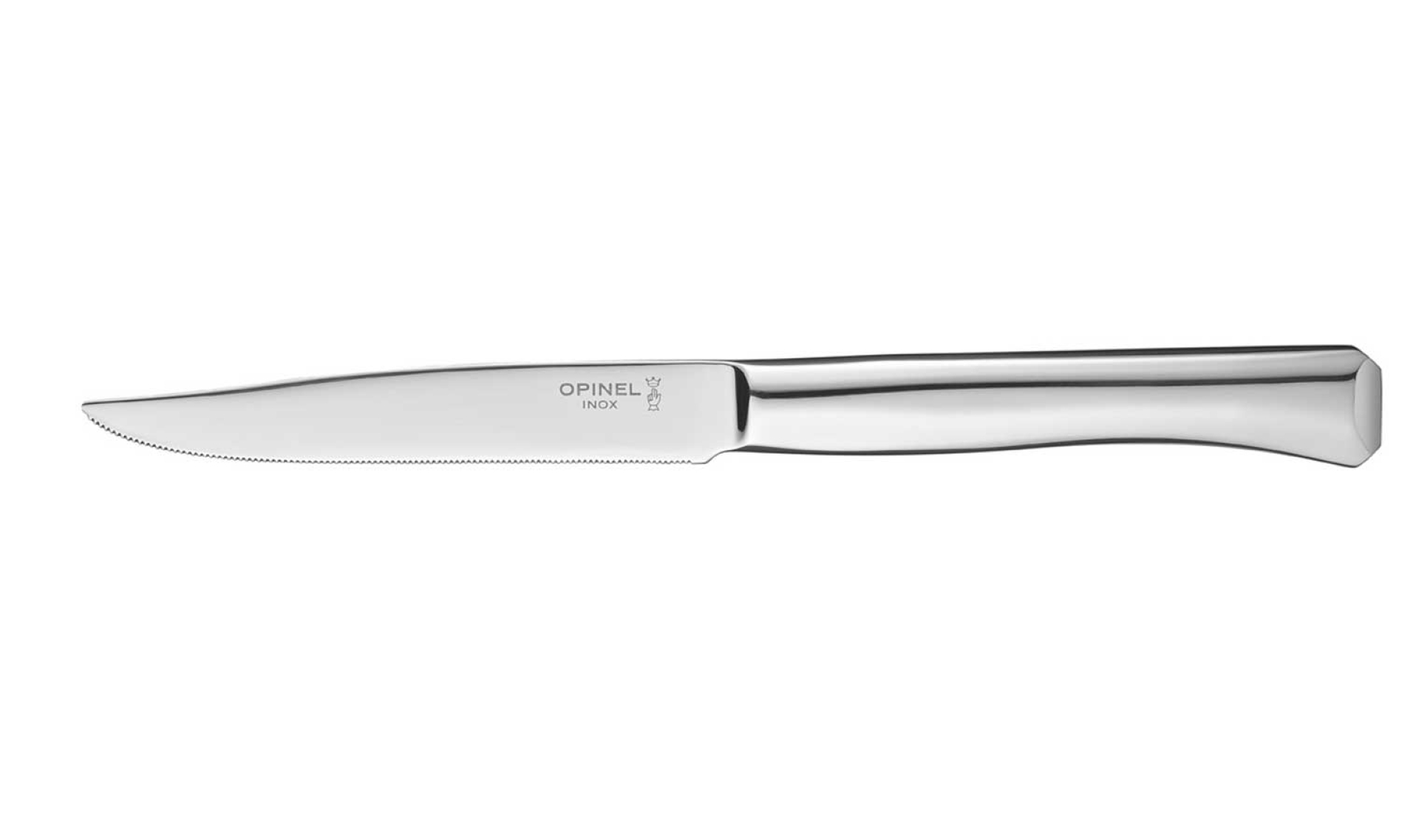 Opinel - Table knife Perpétue - Customisable - 100% stainless steel - Micro-serrated steak blade - Dishwasher safe