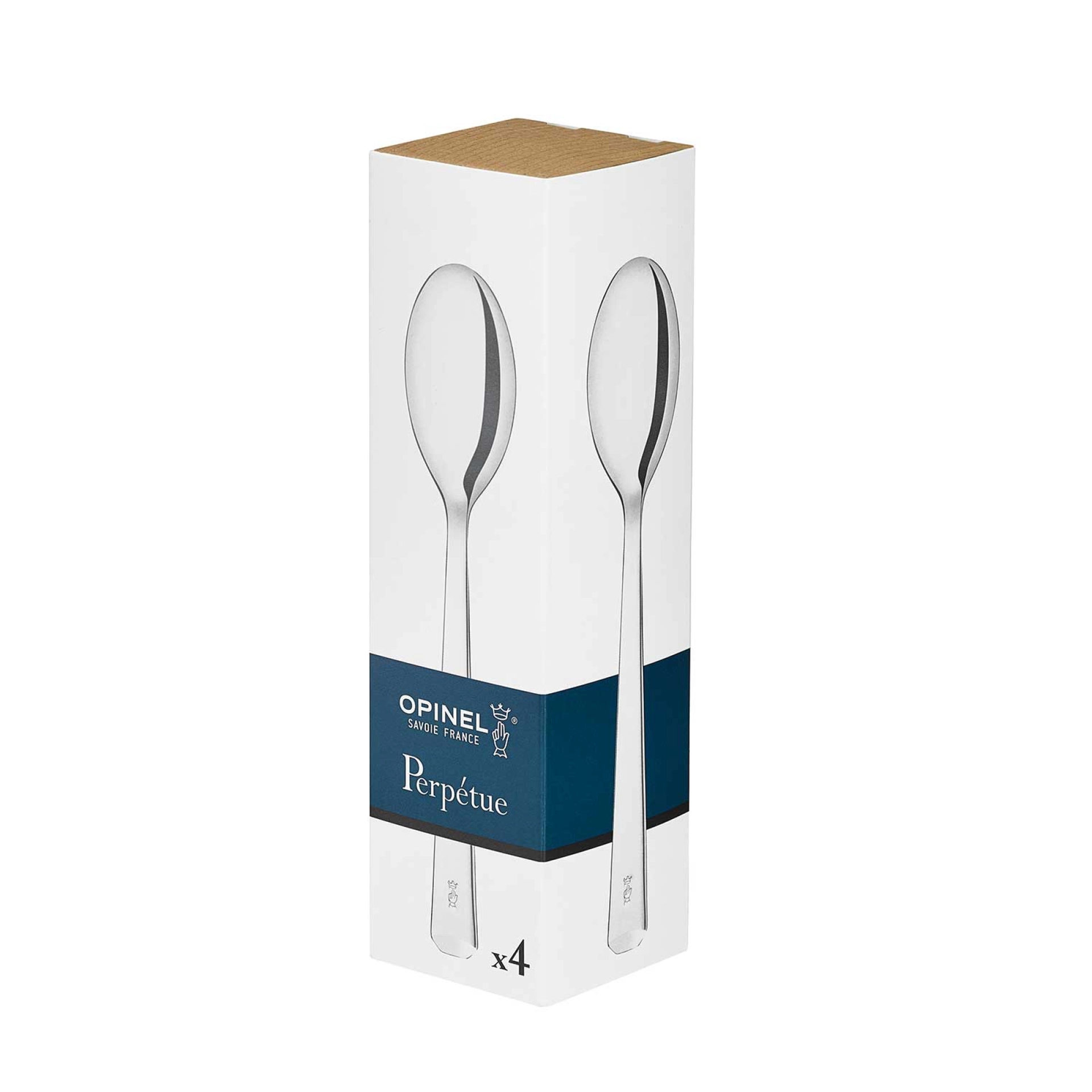 Box of 4 Stainless Steel Perpétue Spoons