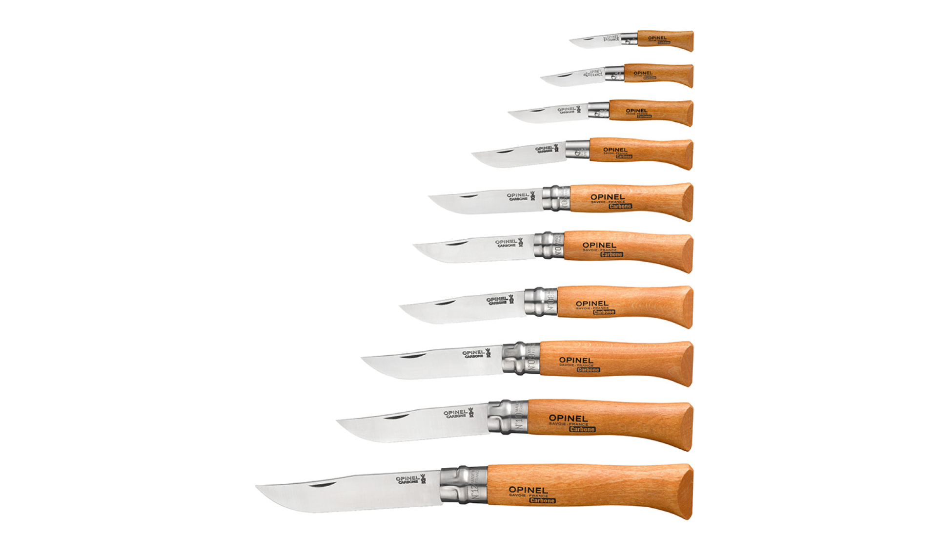 Collection 10 Couteaux Carbone | Opinel.com Collection 10 Couteaux Carbone | Opinel.com