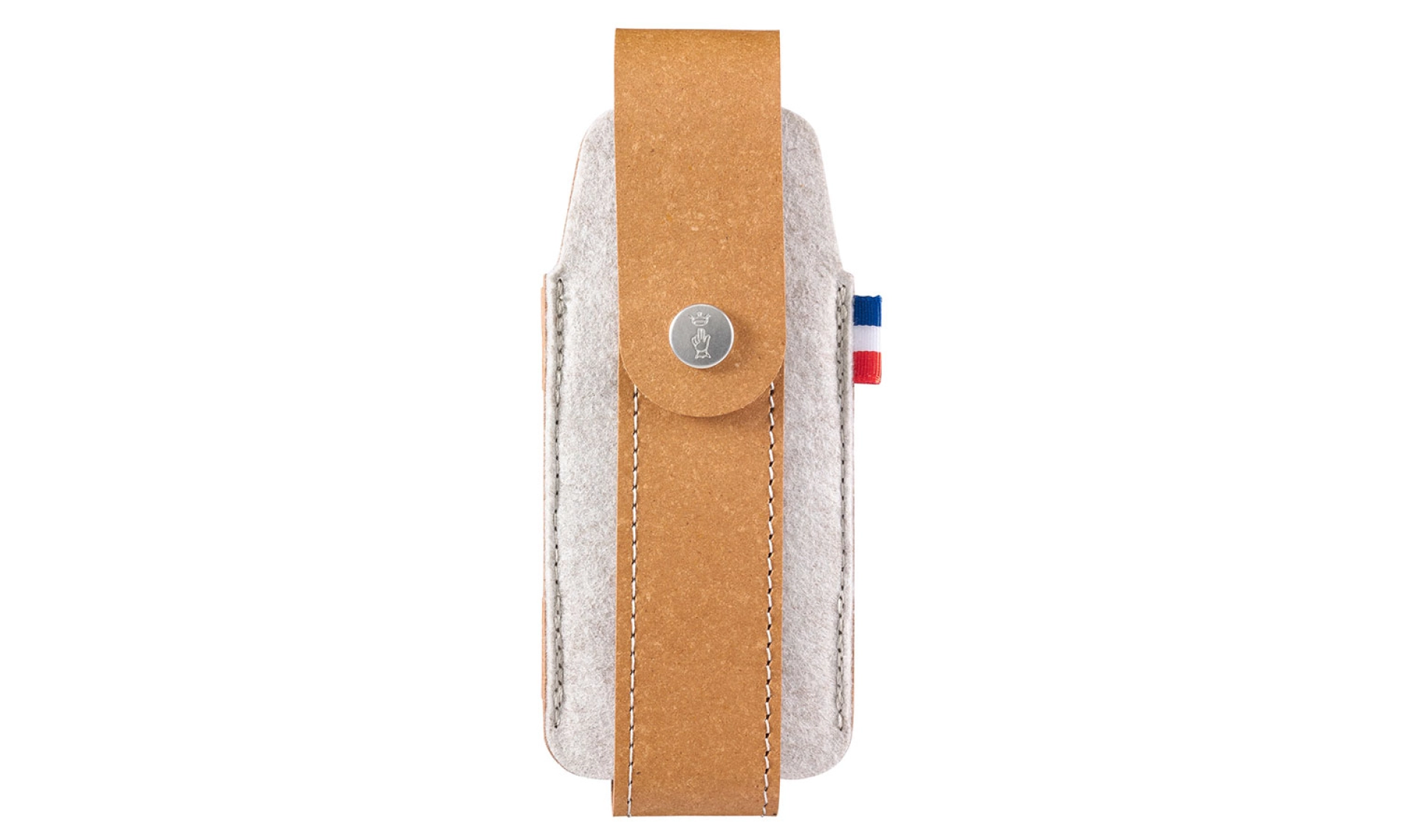 Opinel - Outdoor-Etui M Messer N°07 N°08 N°09 Effilé-Messer 8 10 - Regeneriertes Leder und Filz - Made in France