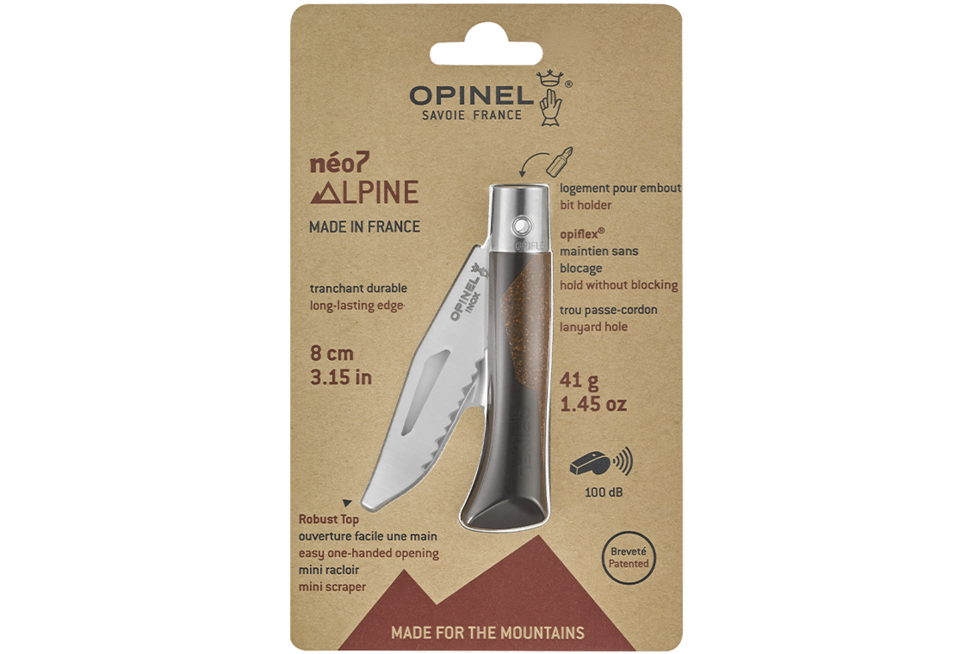 néo7 Alpine, the knife for alpine hiking and climbing | Opinel.com