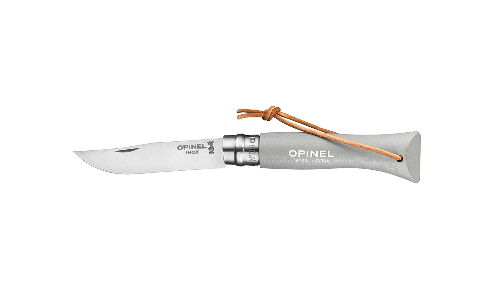 Opinel - Pocket Knife N°06 Bushwhacker Cloud - Customisable - Stainless steel blade 7 cm - Colored wood handle - Made in France