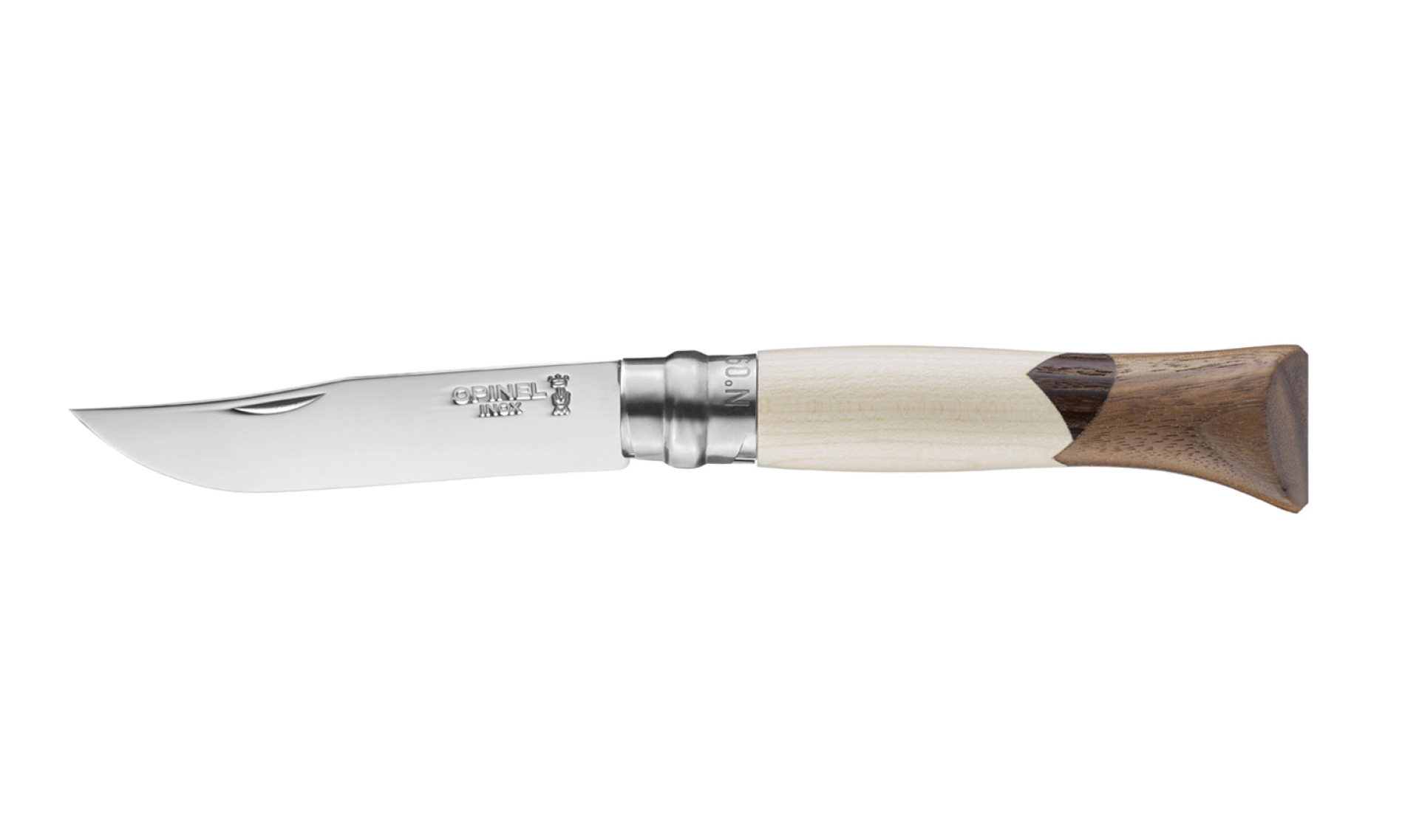 Opinel - Couteau de Poche N°09 Cime - Personnalisable - Lame acier inoxydable 9 cm - Manche Bois Erable Frêne Noyer - Made in France