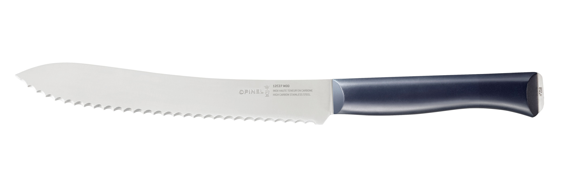 Opinel - Bread Knife N°216 Intempora - Customisable - Stainless steel blade 21 cm - Dishwasher safe