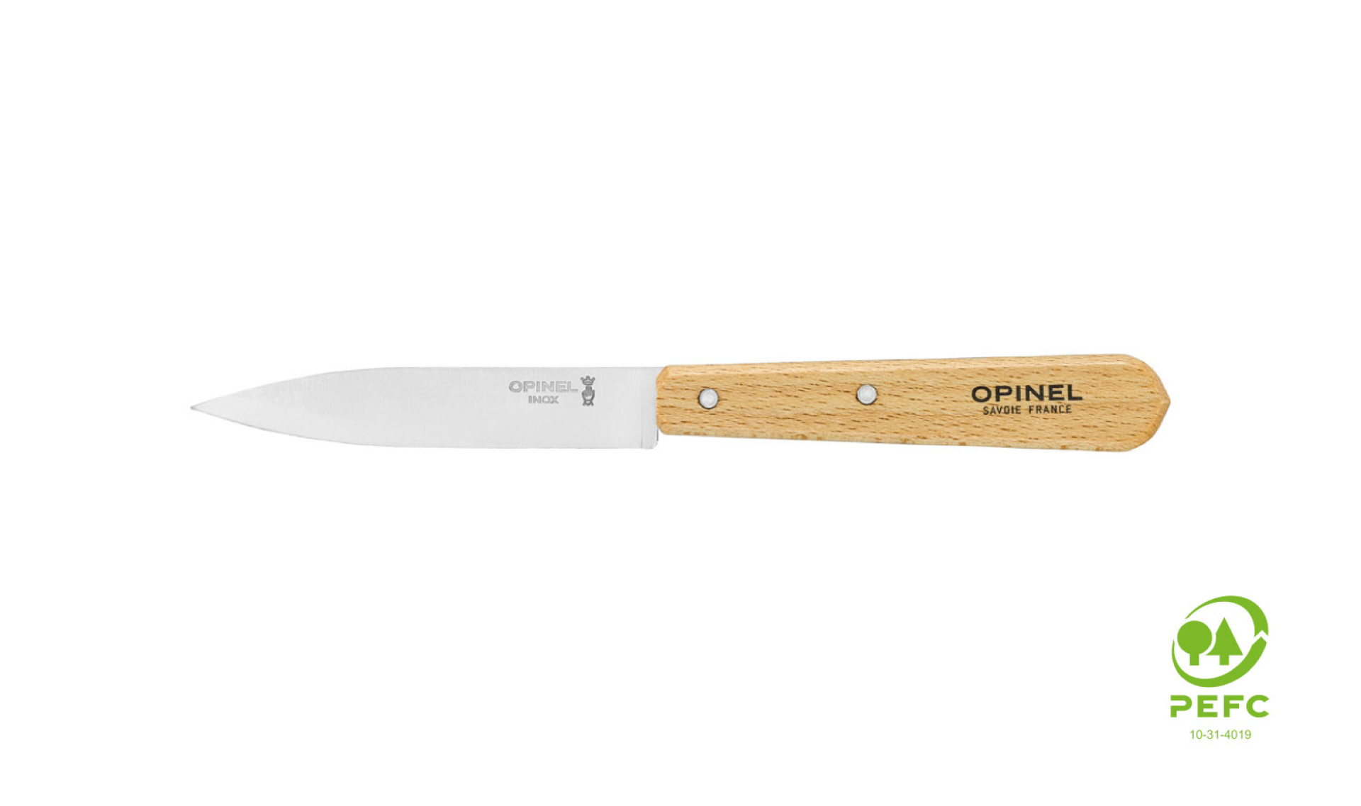 Opinel - Couteau Office N112 Lame Lisse Inox / Carbone