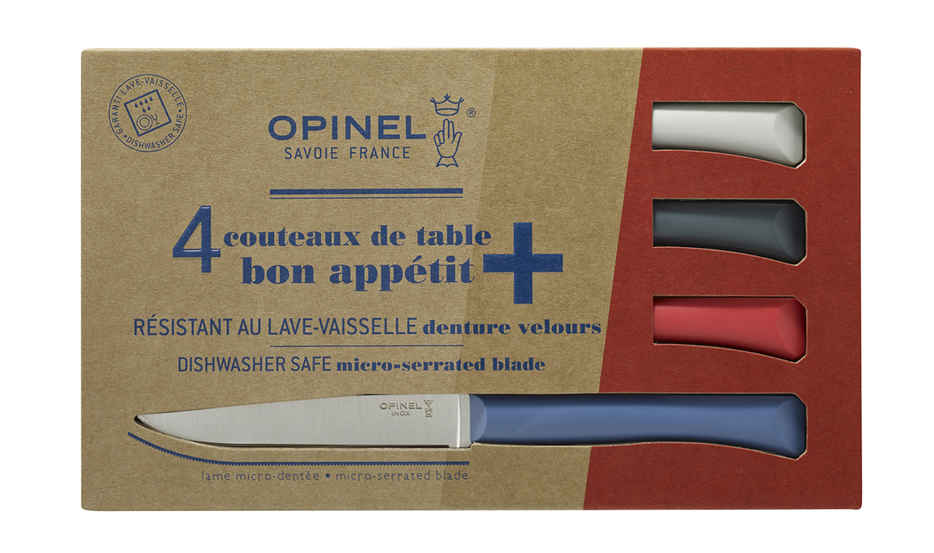 Lot De 7 Couverts Bonappétit – Acier Inoxydable, Magnétique, Couleur Bleue – Neuf
