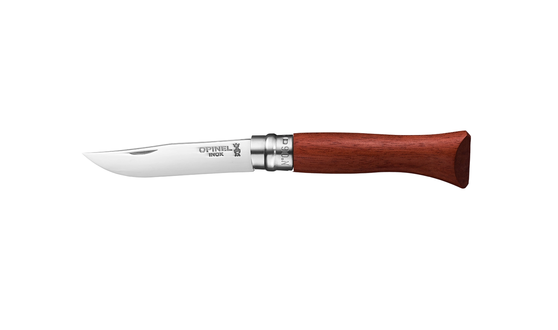 Opinel - Taschenmesser N°06 Luxe Padouk - Personalisierbar - Klinge aus rostfreiem Stahl Poliglace 7 cm - Holzgriff - Made in France