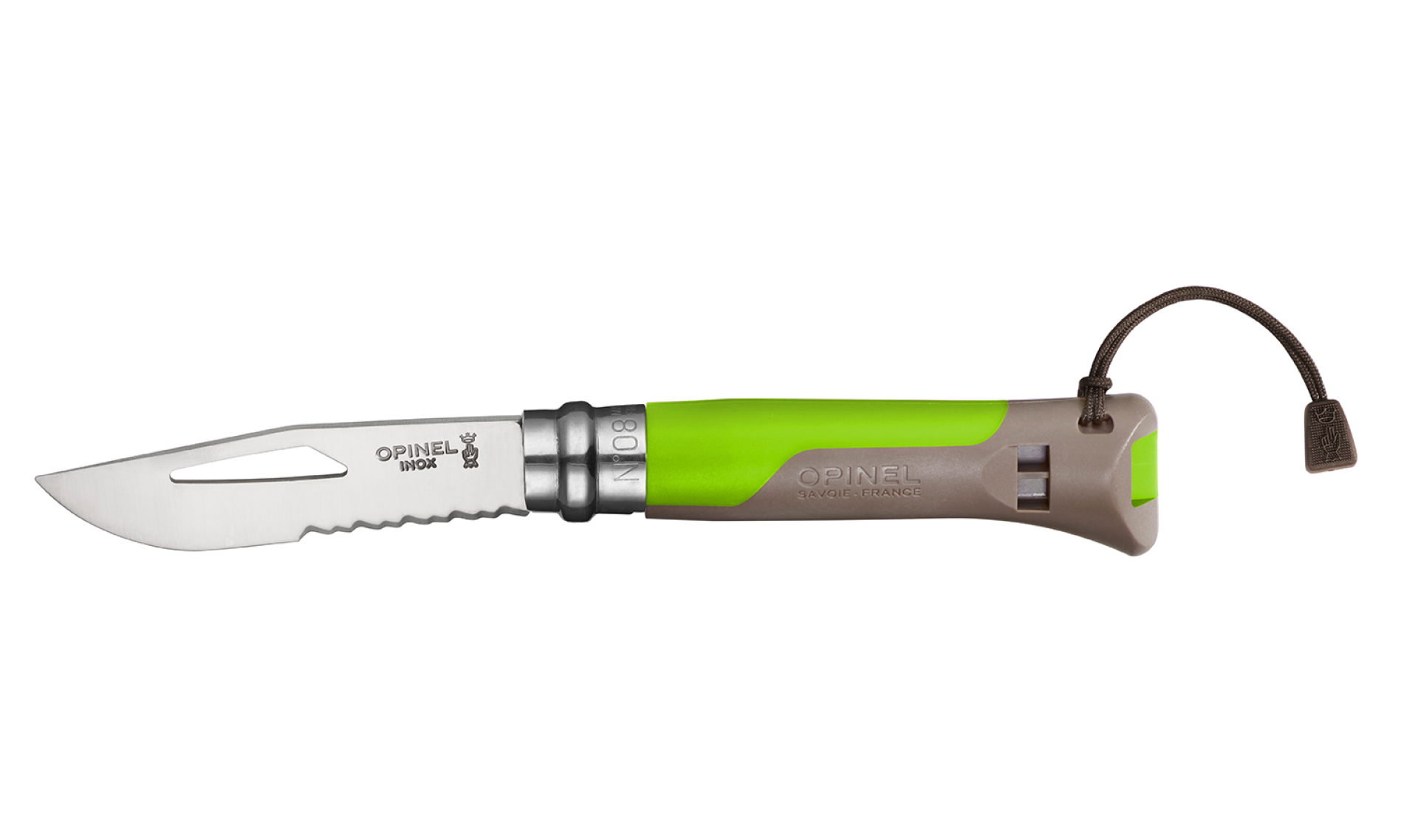 Opinel - No. 12 Explore Nature Bushcraft - multipurpose green - Knife