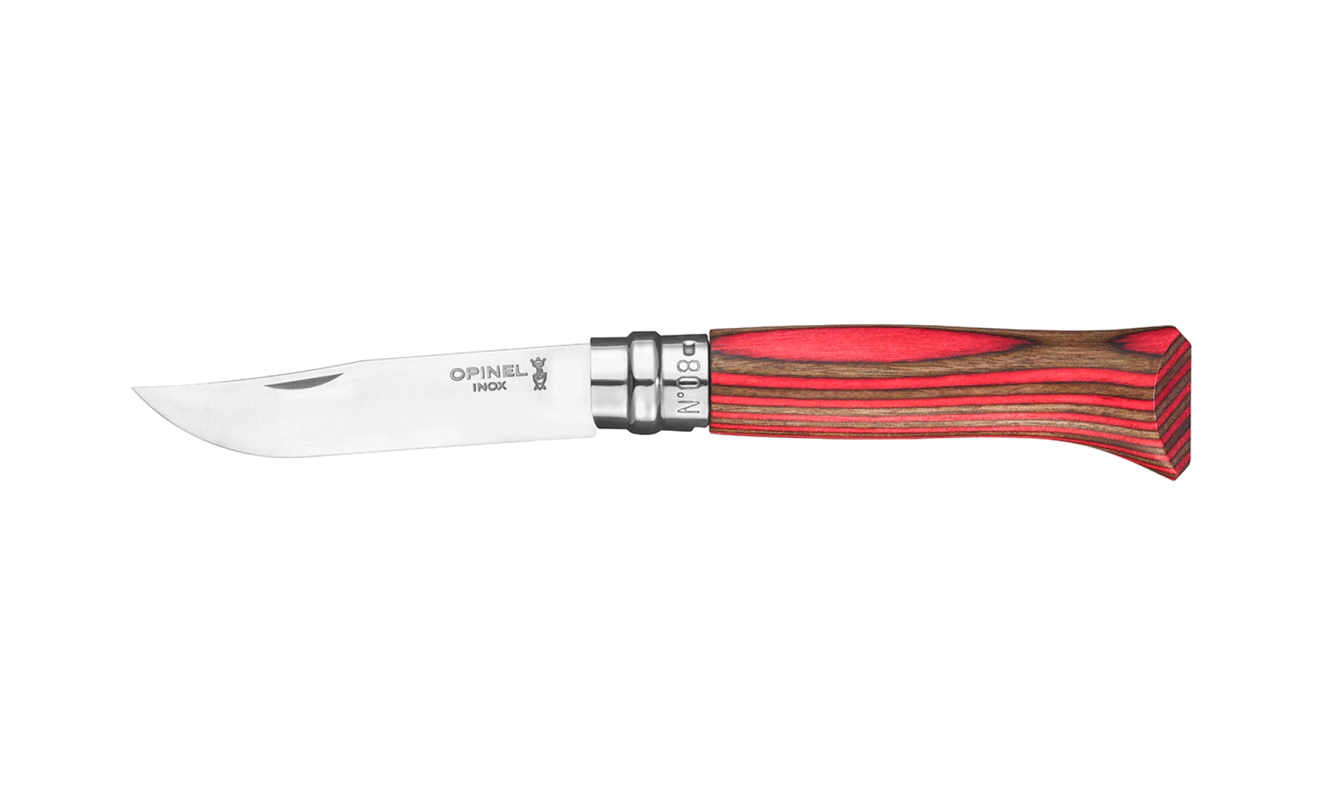 N°08 Red Laminated Birch | Opinel.com