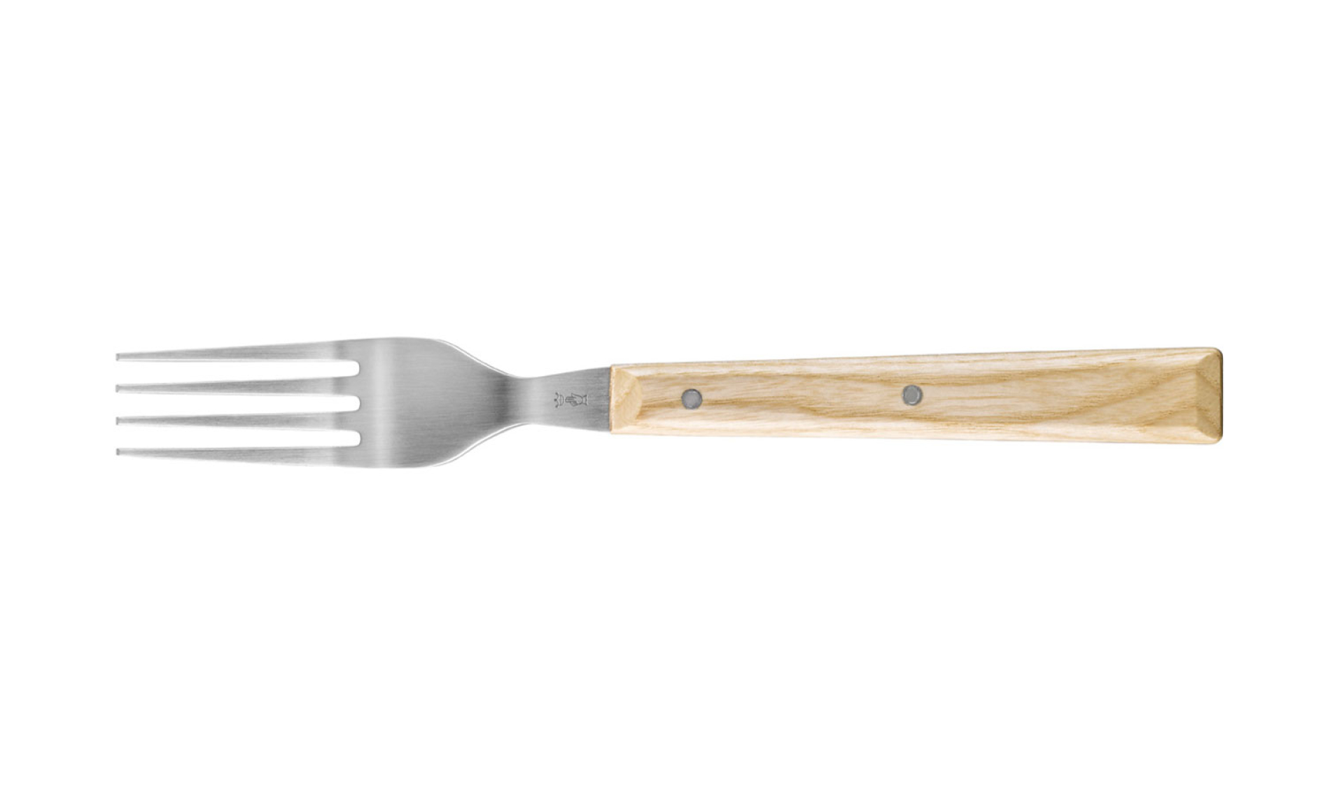 Opinel - Sylve Ash fork - Brushed stainless steel blade - Varnished light wood handle - Modern cutlery