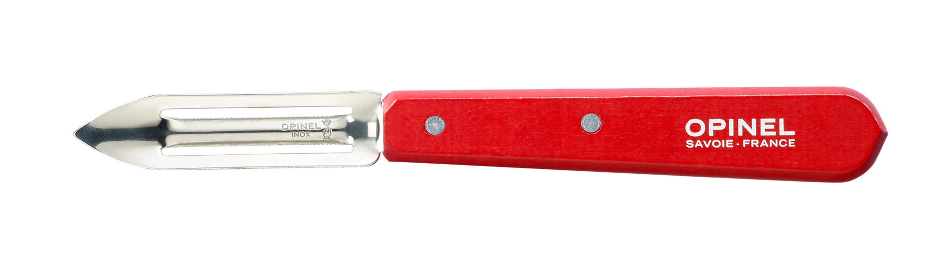 Opinel Knife Microserrated Peeler Red 6 cm Blade