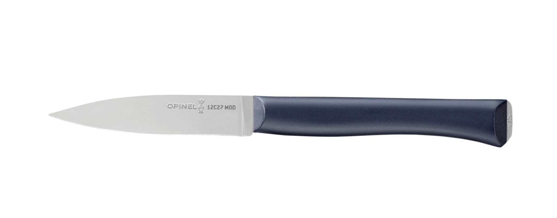Opinel - Kitchen Knife Paring N°225 Intempora - Customisable - Stainless steel blade 8 cm smooth - Dishwasher safe