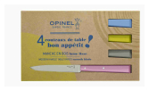 4-teiliges Tafelmesser-Set Nr. 125 – Bon Appétit Campagne