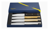 Set of 4 Facette Mixed table knives