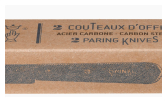 Set of 2 paring knives N°102 Carbon