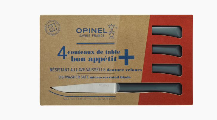 Coffret de 4 couteaux de table Opinel Frêne