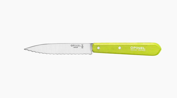 Serrated knife N°113 Green-apple