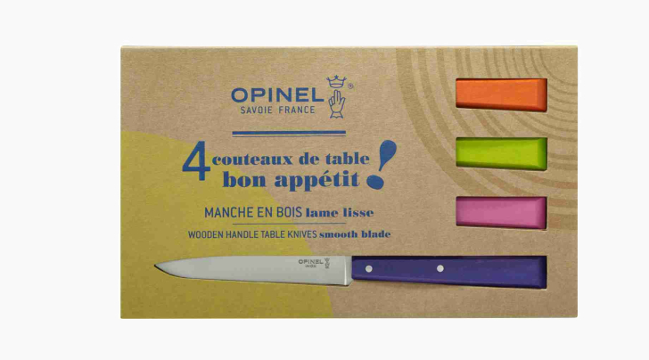 Cofanetto di 4 coltelli da tavola N° 125 Bon Appetit Pop