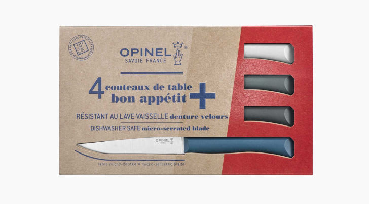 Set of 4 table knives N°125 Bon Appétit + Tempête (Variegated colours)