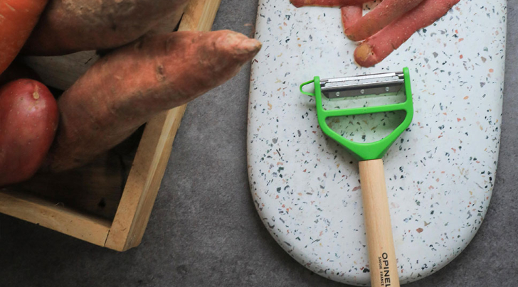 Eplucheur T-Duo bois Vert