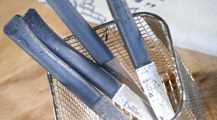 Set of 4 table knives N°125 Bon Appetit + Grey