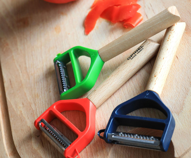 Schilmesje T-Duo van hout Blauw