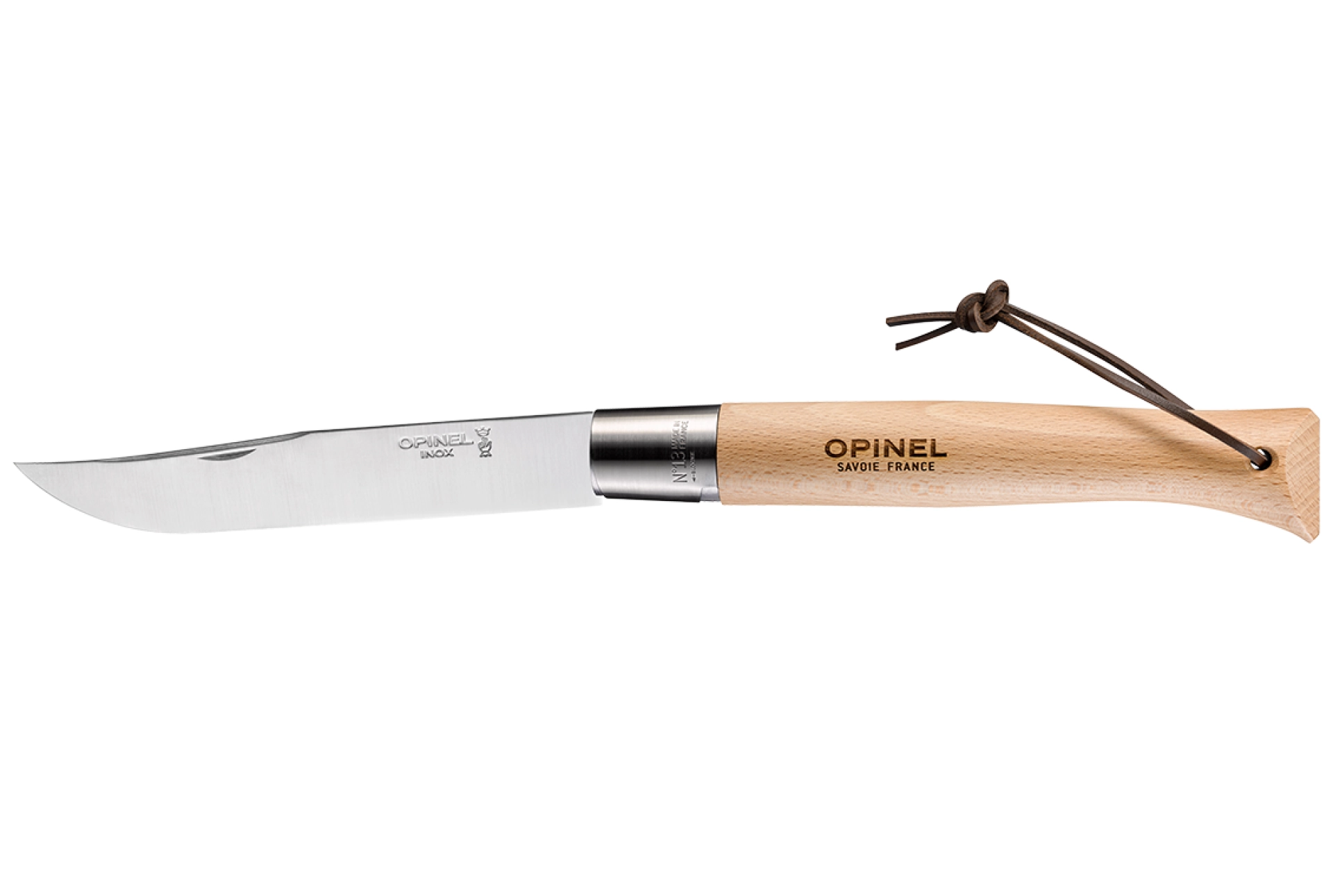 Opinel – Plumier N°13 Inox – Klinge aus rostfreiem Stahl 22 cm – Riesenmodell mit Etui – Griff aus Buchenholz – Hergestellt in Frankreich