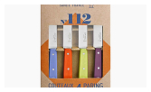 Coffret de 4 Couteaux N°112 Couleurs Acidulées