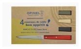 Coffret de 4 couteaux de table N°125 Bon Appétit Loft