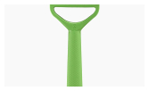 Eplucheur T-Duo polymère Vert