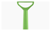 Eplucheur T-Duo polymère Vert