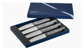 Coffret de 4 couteaux de table Facette Ardoise Microdenté