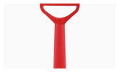 Eplucheur T-Duo polymère Rouge