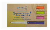 Set mit 4 Tischmessern N°125 Bon Appétit Pop