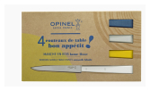Estuche de 4 cuchillos de mesa Nº125 Bon Appétit + Celeste