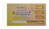 Cofanetto di 4 coltelli da tavola N° 125 Bon Appétit Sud