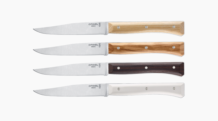 Set van 4 tafelmessen Facette Panaché