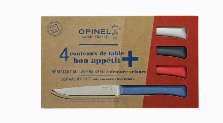 Messerset 4 Tafelmesser Bon Appétit +  Primo (mehrere Farben)