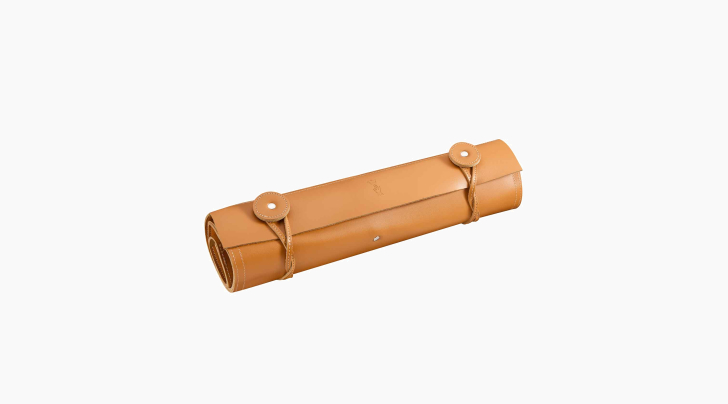 Natte cuir pour 8 couteaux de cuisine