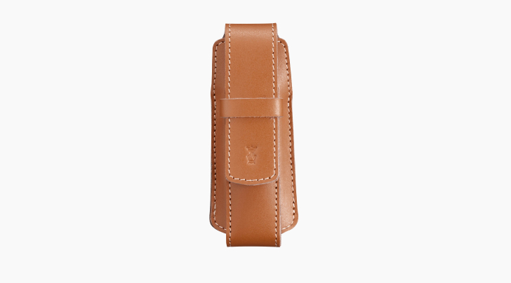 Leather Sheath Chic Brown